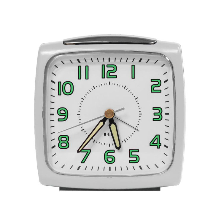 Ebern Designs Quartz Alarm Tabletop Clock Wayfair